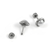 2 Screw back earring stud cabochon settings