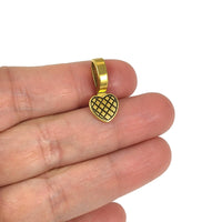5 Attaches COEUR pour pendentif à coller