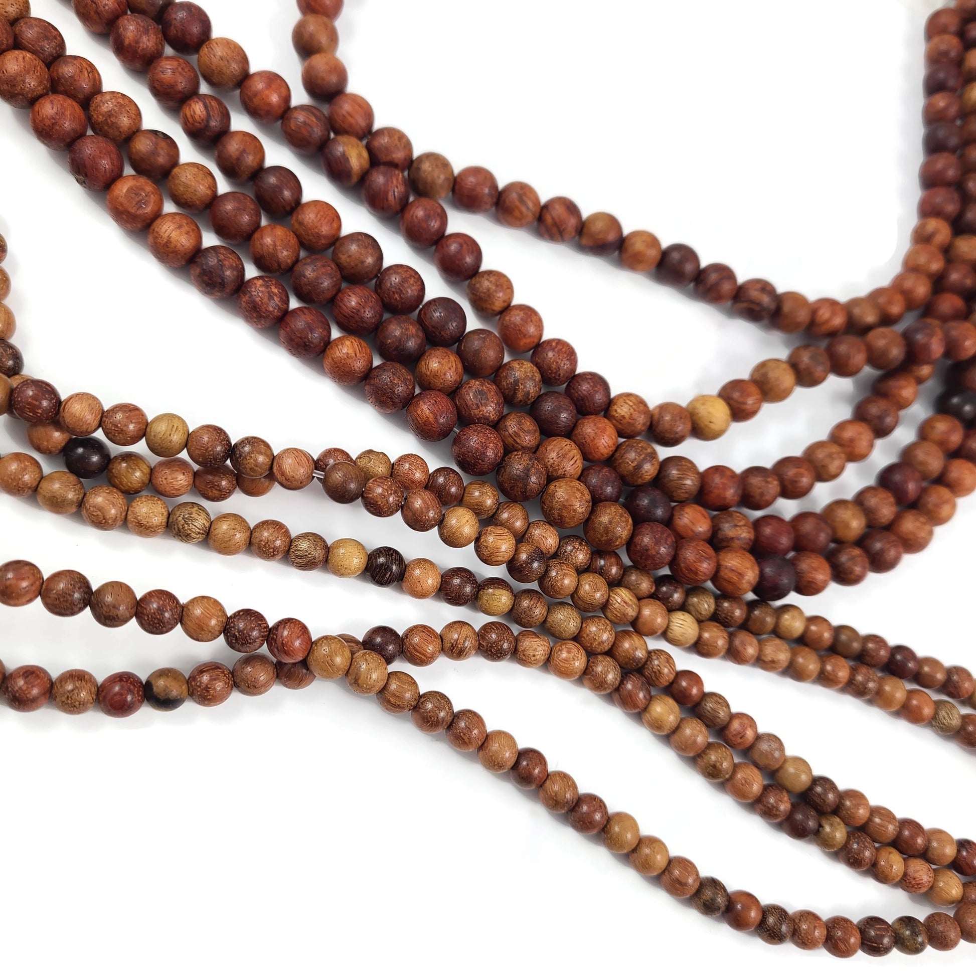 Burmese Rosewood Beads