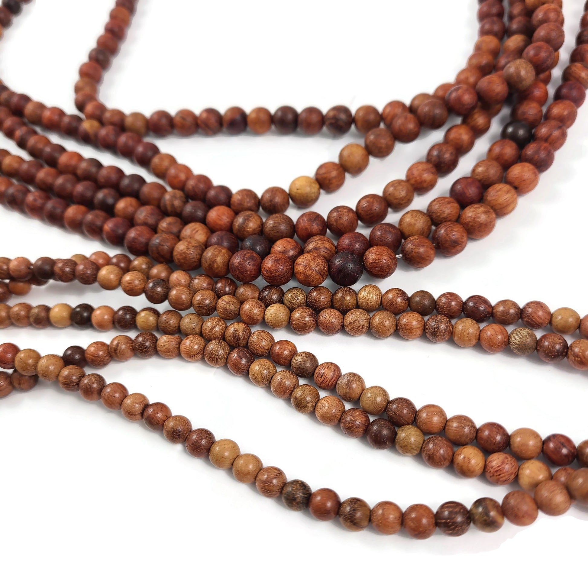 Burmese Rosewood Beads