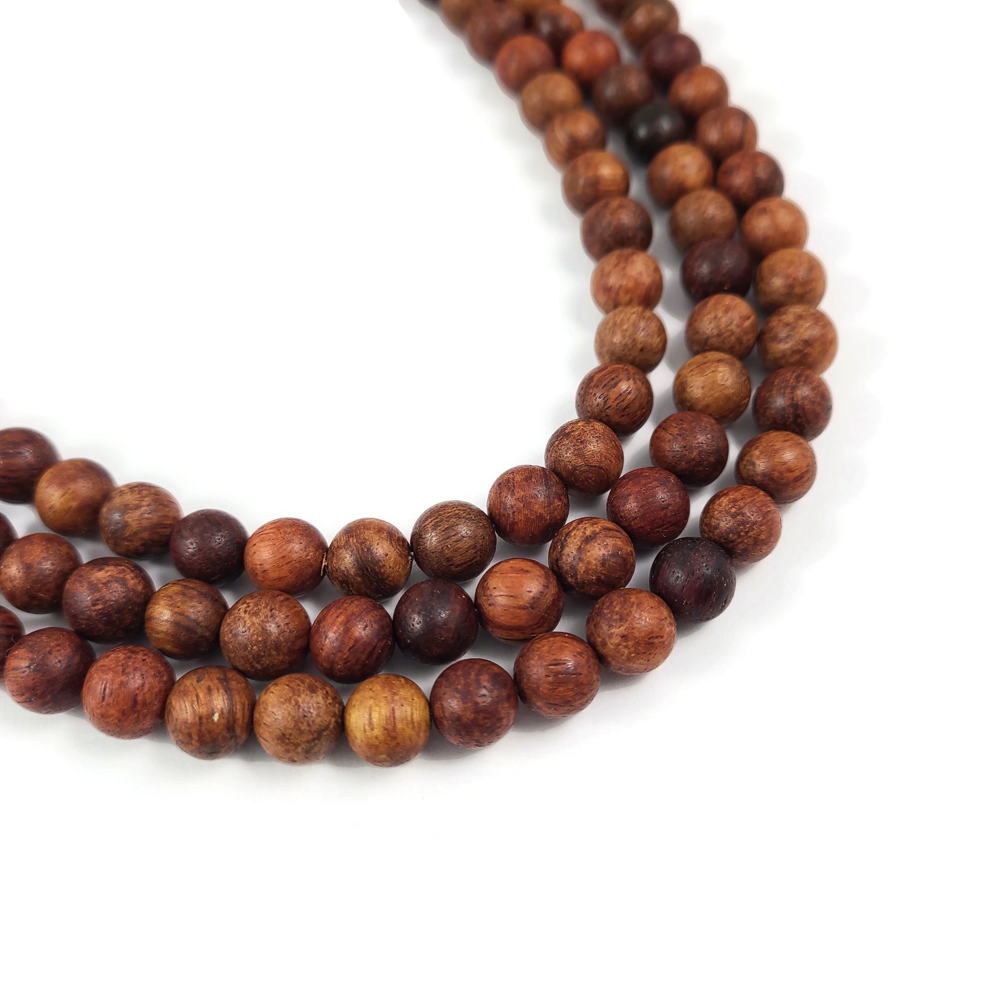 Burmese Rosewood Beads