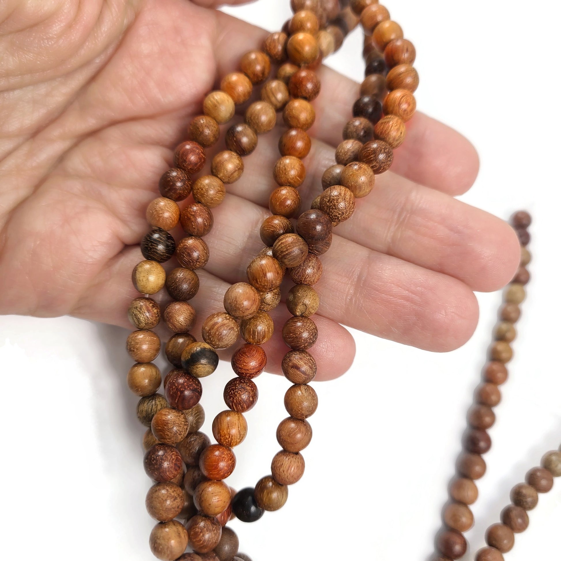 Burmese Rosewood Beads