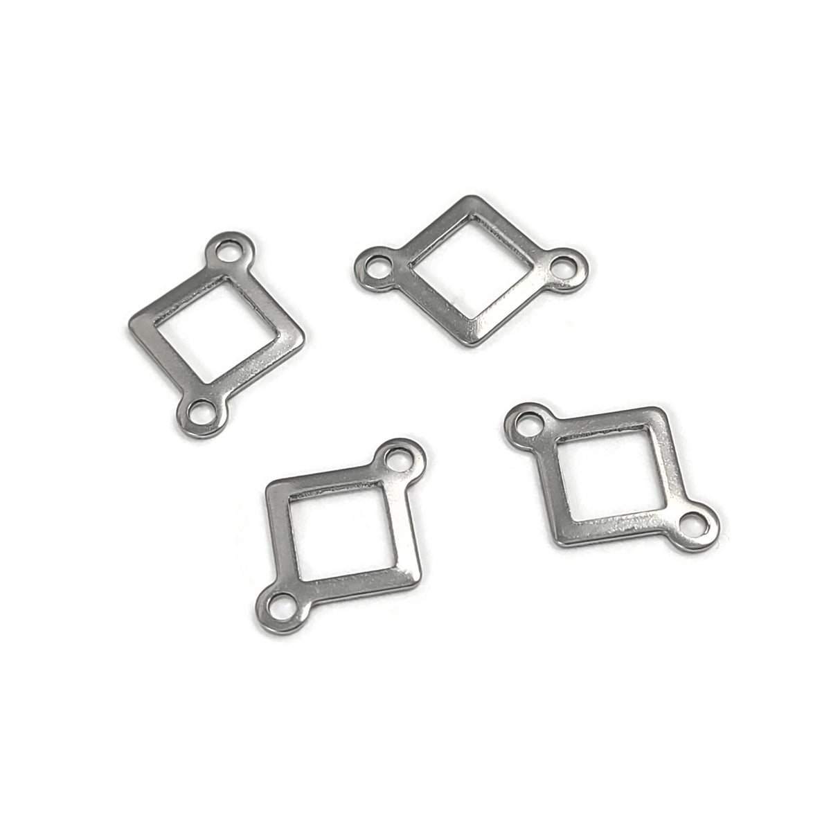 Square Connector Rings Stainless steel square connectors, Tarnish free rhombus links