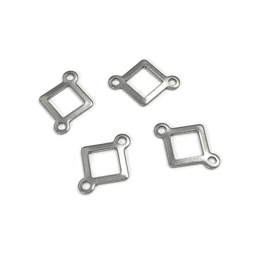 Connecteurs carrés en acier inoxydable 12 x 16mm
