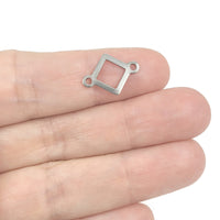 Connecteurs carrés en acier inoxydable 12 x 16mm