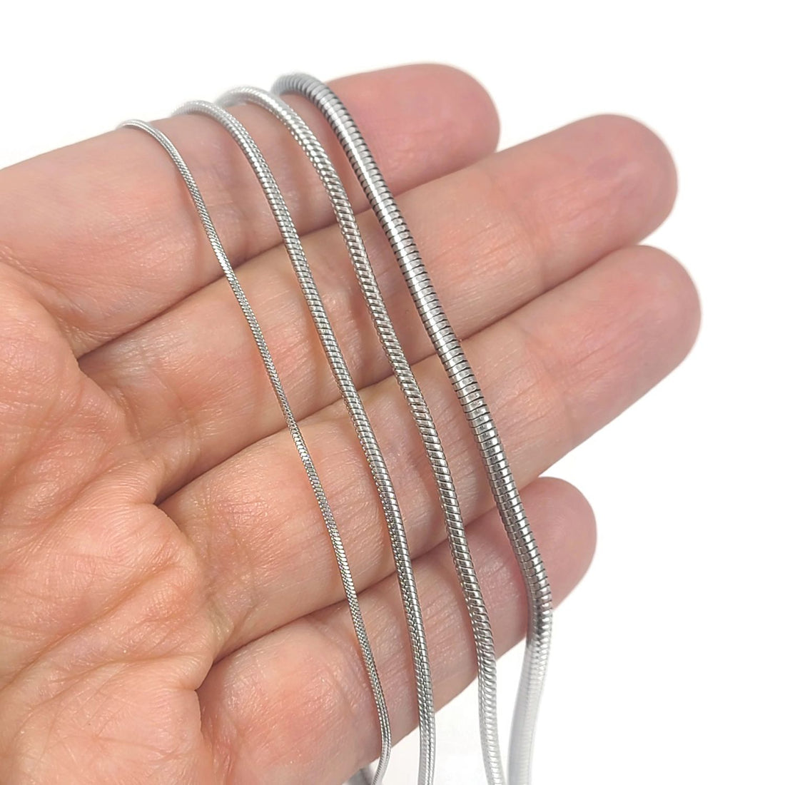 1 Stainless steel snake chain necklace
