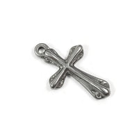 1 Gothic stainless steel cross charms 23mm