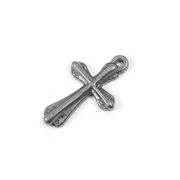 1 Gothic stainless steel cross charms 23mm