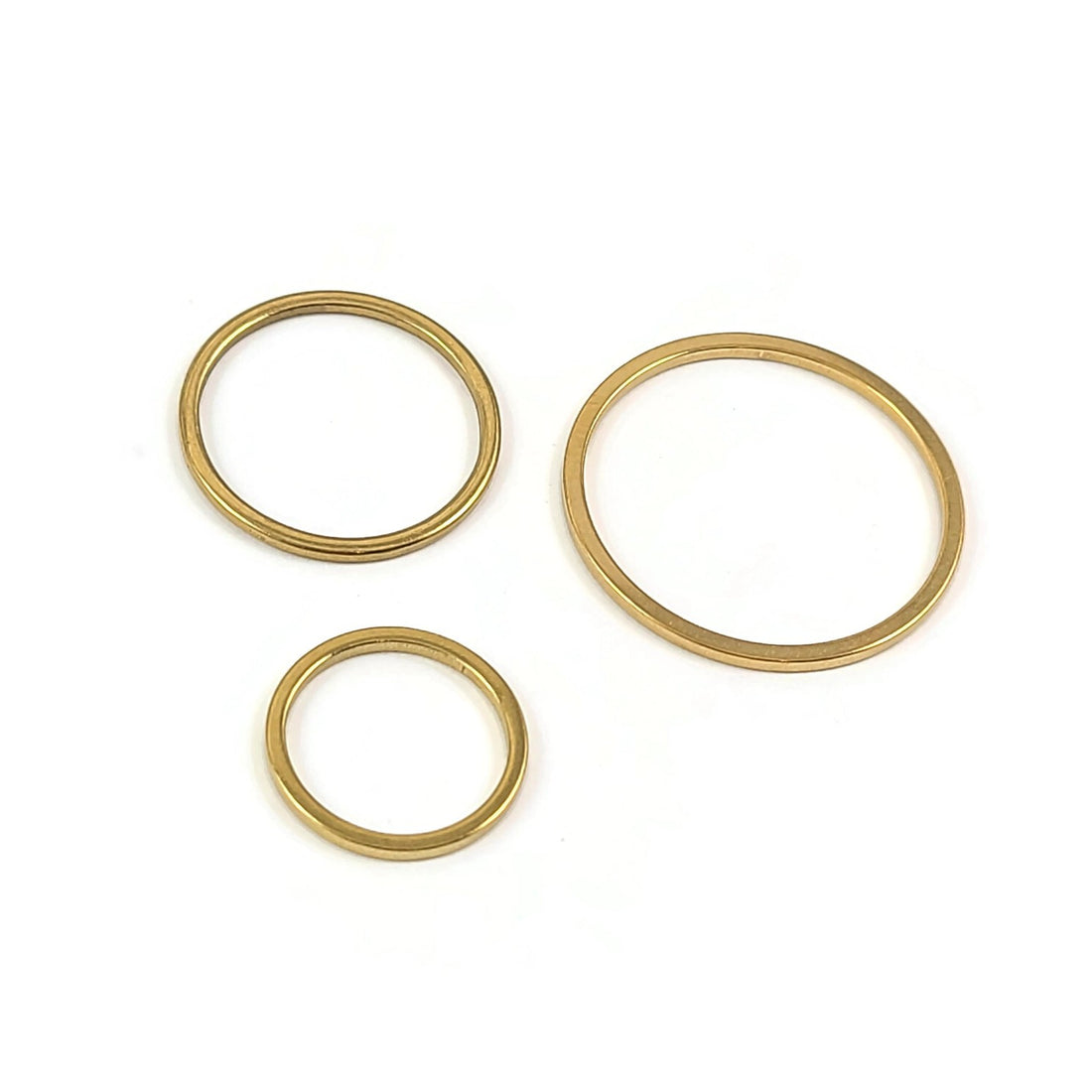 5 PVD real 18K gold plated stainless steel ring links