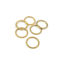 5 PVD real 18K gold plated stainless steel ring links