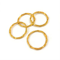 5 antique golden tibetan style ring links
