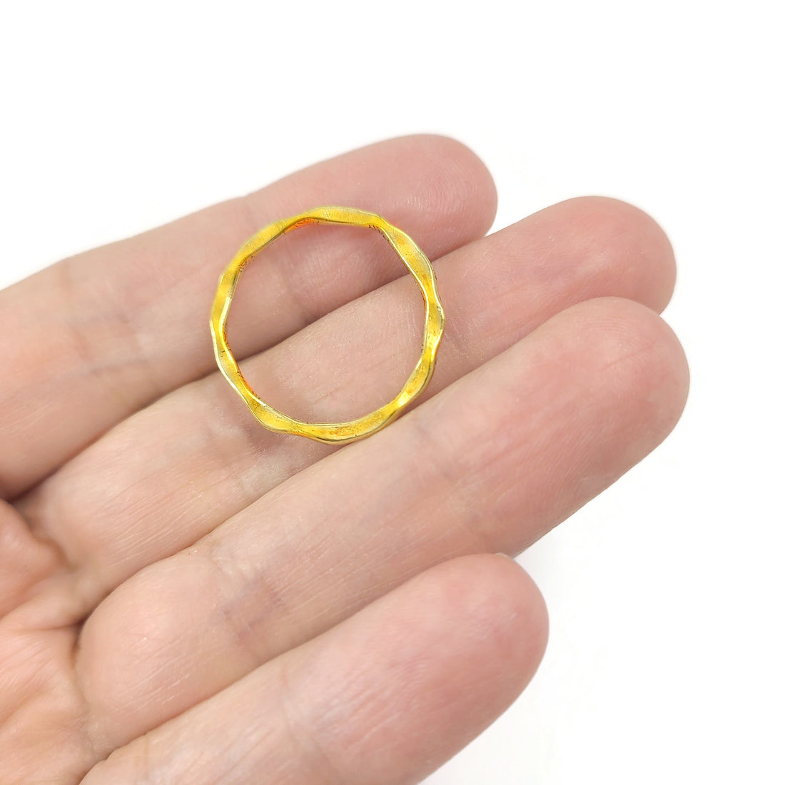 5 antique golden tibetan style ring links