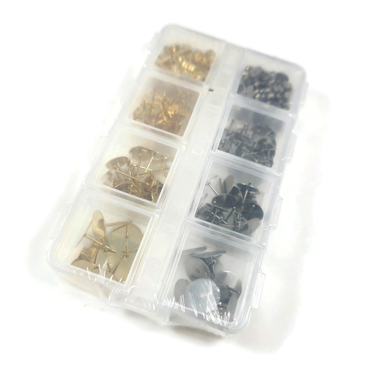 Kit pour la fabrication de boucles d'oreille, Clous et stoppeurs en acier inoxydable