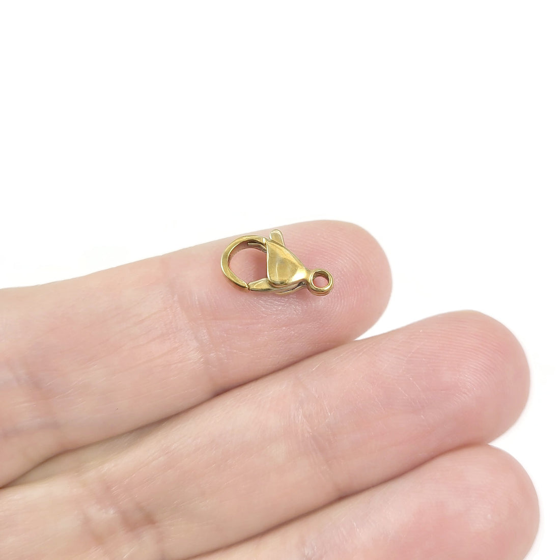 5 PVD gold stainless steel lobster clasps