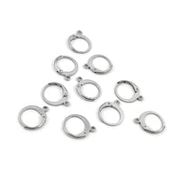 10 Crochets dormeuses en acier inoxydable chirurgical 316