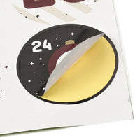 Retro Christmas Advent Calendar Stickers