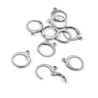 10 Crochets dormeuses en acier inoxydable chirurgical 316