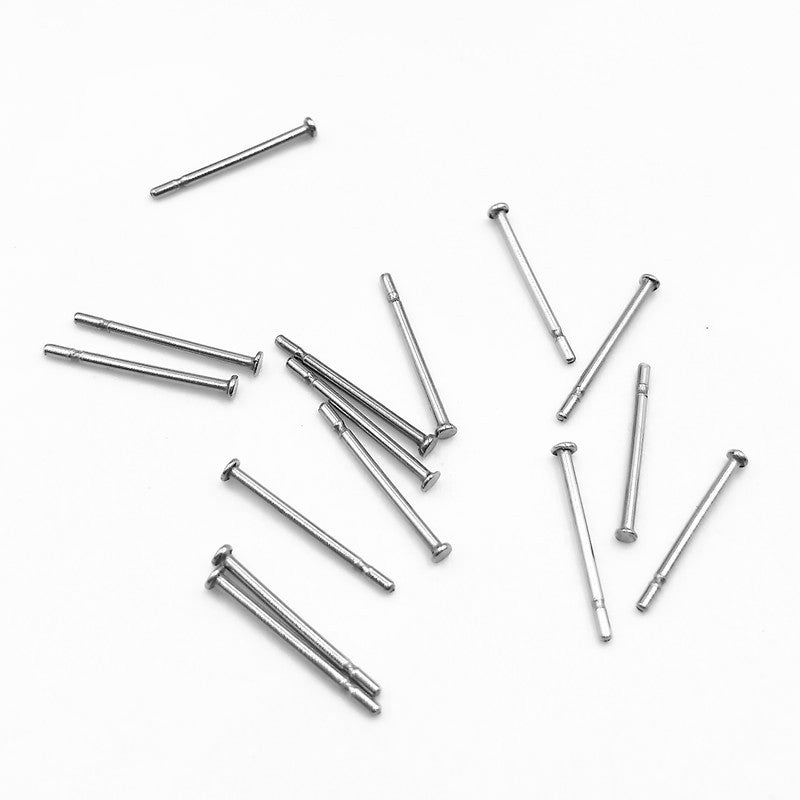 50 Surgical earring stud component