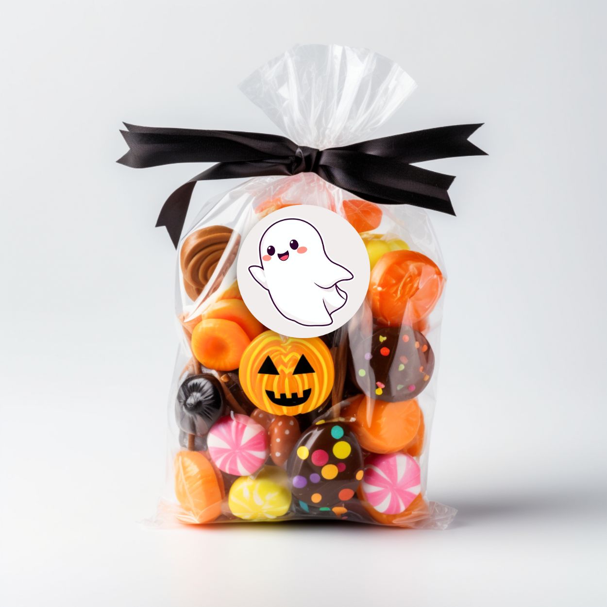 Halloween - Lot de 12 mignons autocollants PNG