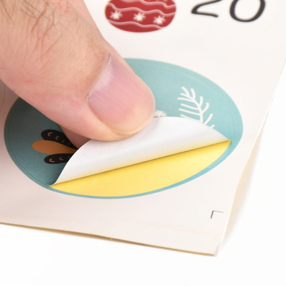Whimsical Christmas Advent Countdown Stickers