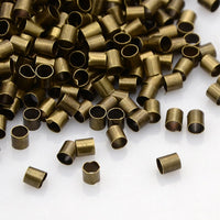 Perles tubes à écraser 3mm - Sans nickel, sans plomb et sans cadmium