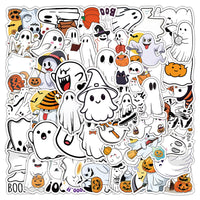 50 halloween ghost vinyl sticker pack