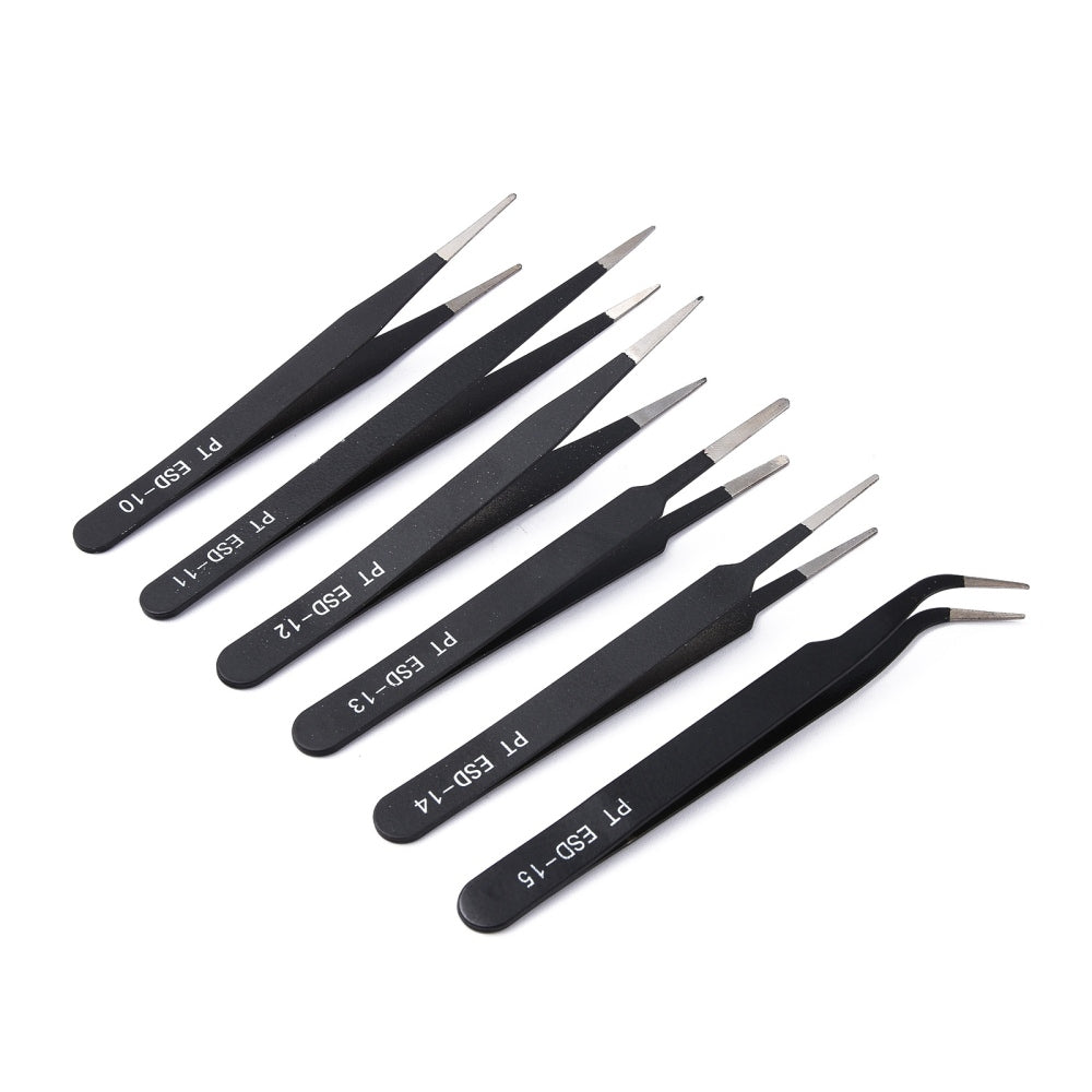 6pcs Tweezers Set for Jewelry, Beads & DIY Crafts