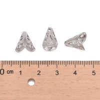 10 surgical steel cone bead caps 12mm