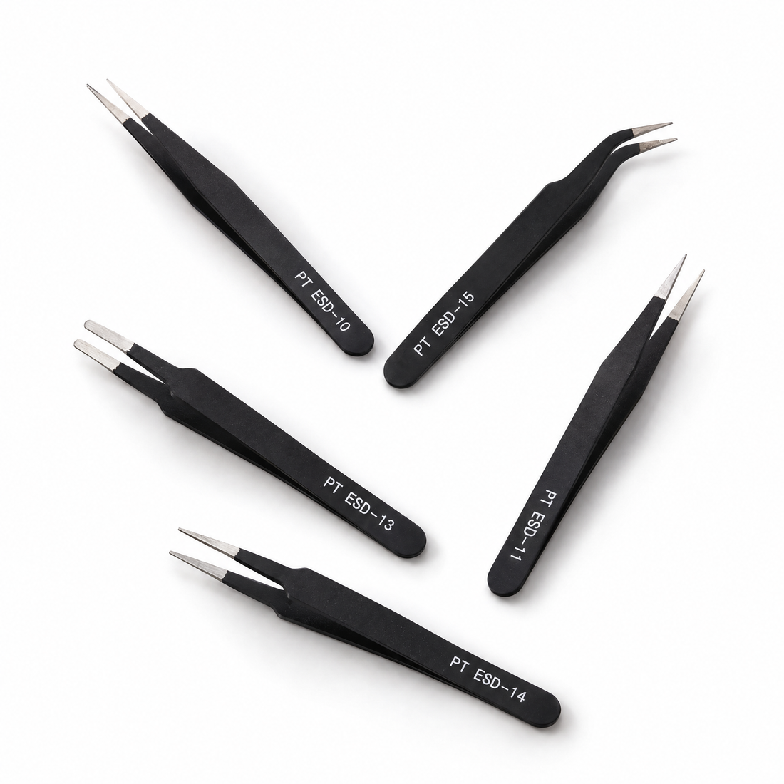 6pcs Tweezers Set for Jewelry, Beads & DIY Crafts