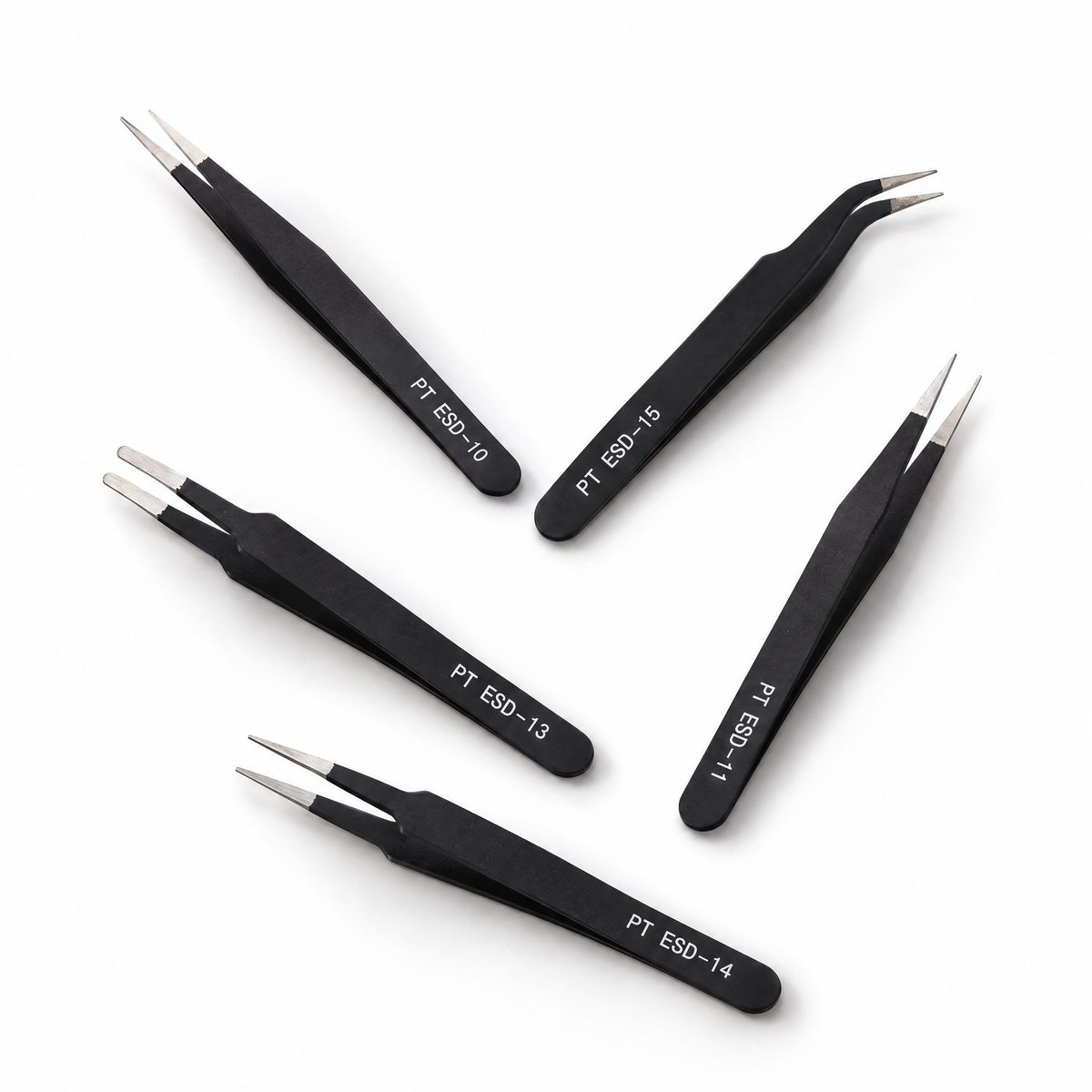 6pcs Tweezers Set for Jewelry, Beads & DIY Crafts