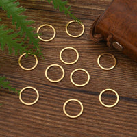 5 PVD real 18K gold plated stainless steel ring links