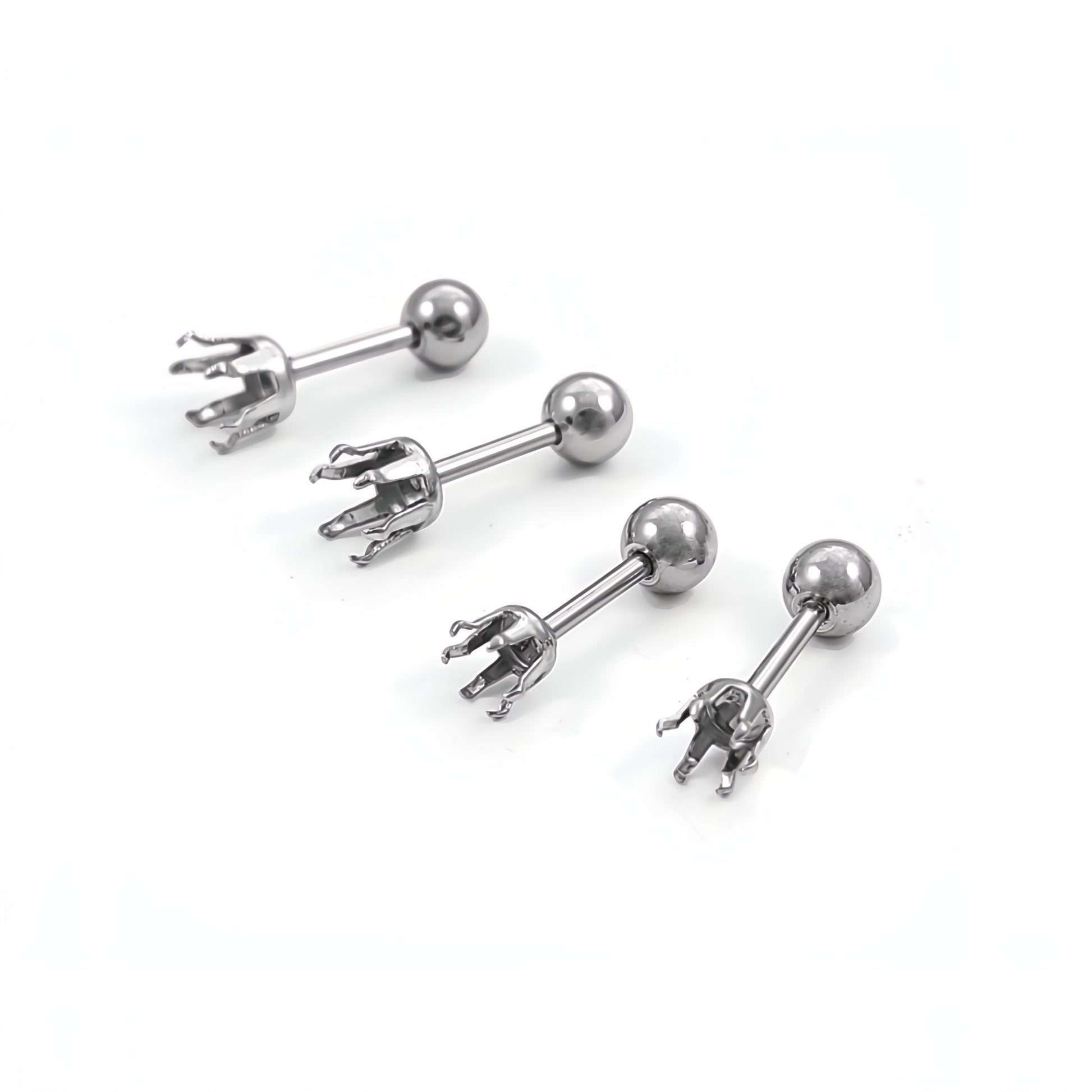 2 supports de strass pour boucles d'oreilles à vis 