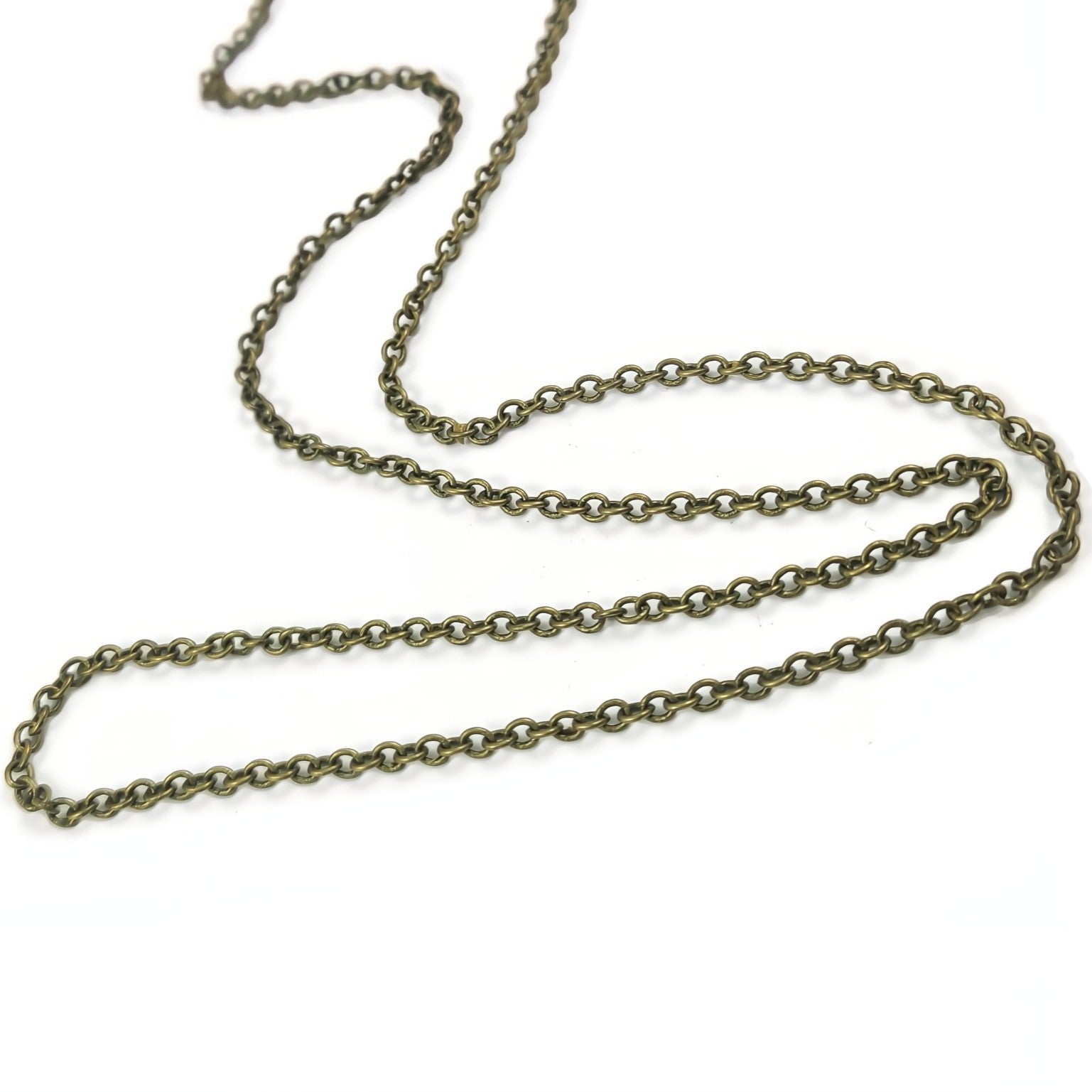 Hypoallergenic bronze cable chain soldered