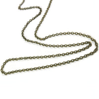 Hypoallergenic bronze cable chain soldered