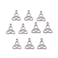 1 Celtic stainless steel trinity knot charm 13mm