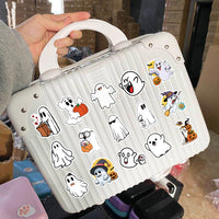 50 halloween ghost vinyl sticker pack