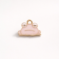 1 breloque grenouille émaillée