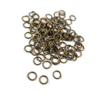 Anneaux bronze hypoallergéniques, 4mm, 5mm, 6mm, 7mm