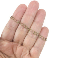 10 antique bronze extender chains 70mm