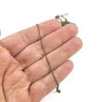 Hypoallergenic bronze cable chain soldered