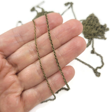Hypoallergenic bronze cable chain soldered