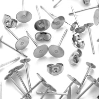 Kit pour la fabrication de boucles d'oreille, Clous et stoppeurs en acier inoxydable