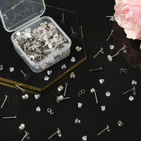 Kit pour la fabrication de boucles d'oreille, Clous et stoppeurs en acier inoxydable