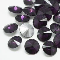 10 strass pointus, Cabochons style diamant en verre, 12mm