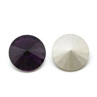 10 strass pointus, Cabochons style diamant en verre, 12mm