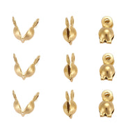 10 PVD Gold Stainless Steel Clamshell Knot Cover