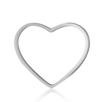 1 Heart Stainless Steel Linking Ring