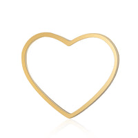 1 Heart Stainless Steel Linking Ring
