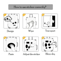 50 butterfly vinyl sticker pack