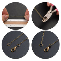 Hypoallergenic bronze cable chain soldered
